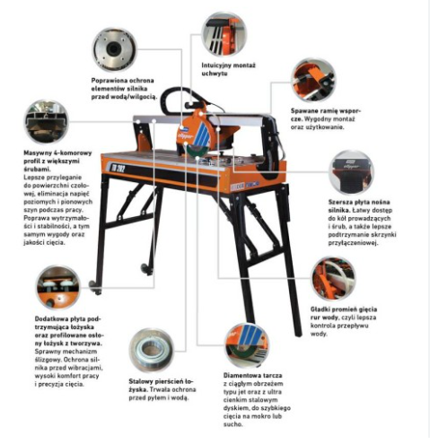 Przecinarka do płytek stolikowa 120cm - Image
