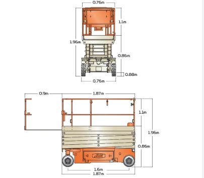 Podest nożycowy 7,8m - Image